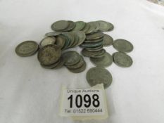 369 grams of pre 1947silver shillings, florins and half crowns.