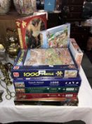 13 jigsaw puzzles, 7 are sealed others completeness unknown