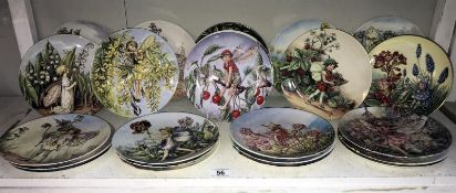23 Wedgwood fairy collectors cabinet plates