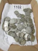 78 silver sixpences and 30 silver threepenny bits, 250 grams.