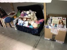 A good lot of knitting yarn (both new and used) and knitting books and magazines COLLECT ONLY