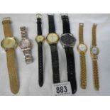 A mixed lot of wrist watches.