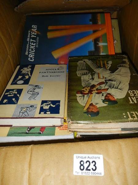 A good lot of books relating to cricket.