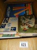 A good lot of books relating to cricket.