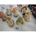 Nine Cherished Teddies.