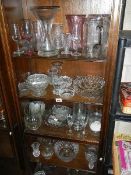 A large mixed lot of glass ware, (collect only).