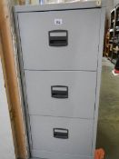 A good clean three drawer filing cabinet, (Collect only).