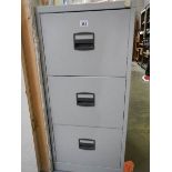 A good clean three drawer filing cabinet, (Collect only).