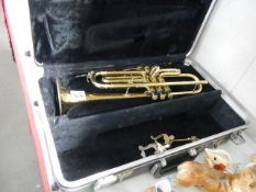 A cased Lafleur trumpet.