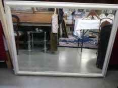 A white framed mirror, (collect only).