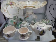 A mixed lot of old ceramics. (Collect only)