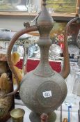 A large brass jug. (Collect only)