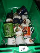 A box of assorted mugs etc., (collect only).