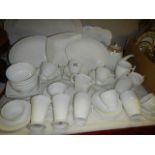 A mixed lot of white tea ware. (Collect only)