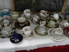 A mixed lot of trio's including Royal Albert Old Country Roses. (Collect only)