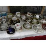 A mixed lot of trio's including Royal Albert Old Country Roses. (Collect only)