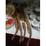 Two pairs of horse hames. (Collect only)