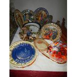 A mixed lot of collector's plates (collect only).