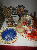 A mixed lot of collector's plates (collect only).