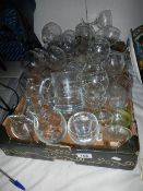 A box of assorted drinking glasses. (Collect only).