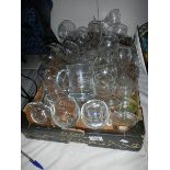 A box of assorted drinking glasses. (Collect only).