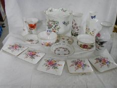 A mixed lot including Crown Derby, Aynsley etc.,