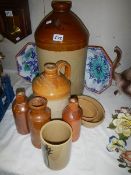 A quantity of earthenware pots and jars.