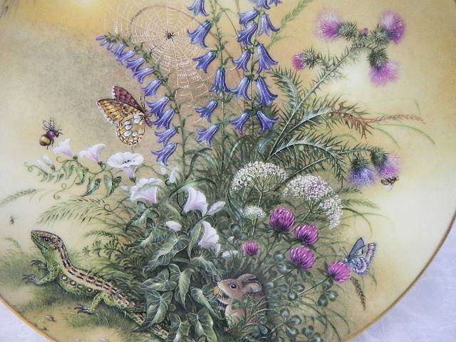 An Austrian hand painted plate signed R Jobler. - Image 2 of 4