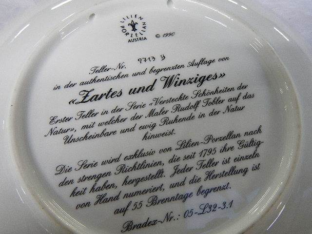 An Austrian hand painted plate signed R Jobler. - Image 4 of 4