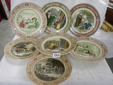 Ten Adam's plates including Cries of London.