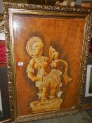 A gilt framed Indian picture.