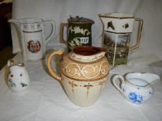 Six assorted vintage jugs
