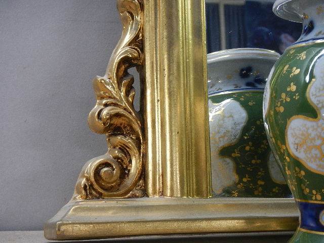 A large gilt framed overmantel mirror. *COLLECT ONLY* - Image 2 of 2