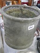An old plastic plant pot.