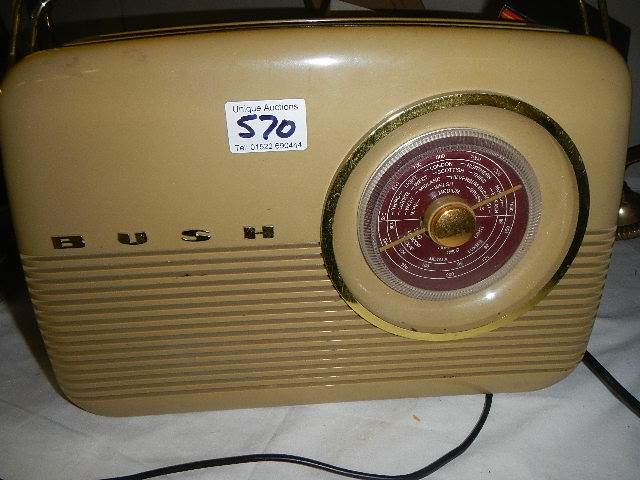 A vintage Bush radio. - Image 2 of 2
