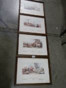A set of four hunting prints after J E Herrings.