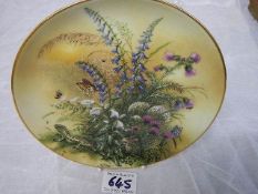 An Austrian hand painted plate signed R Jobler.