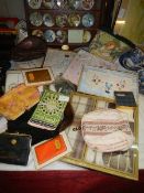 A mixed lot of handkerchiefs etc.,