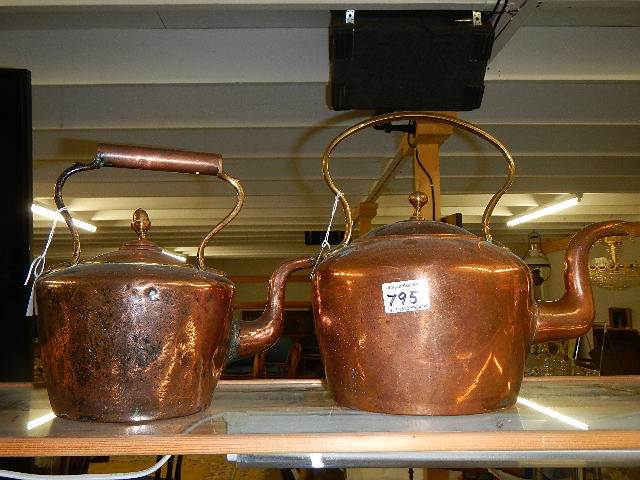 Two copper kettles. - Image 2 of 2