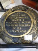 An LNER plaque made of resin