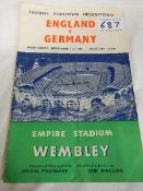 An England V Germany, Dec. 1954.