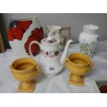 A mixed lot of ceramics including Sylvac.