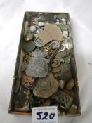 A mixed lot of detector finds including badges etc.,
