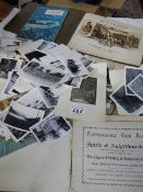 A large lot of black & white photographs and cards etc.,