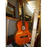 A 'Classic' accoustic guitar. Has a split down the side