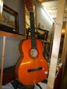 A 'Classic' accoustic guitar. Has a split down the side