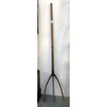 An old Wooden pitch fork