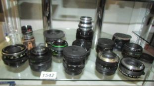 A mixed lot of lenses.