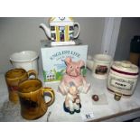 A selection of Wade items including Port Barrel, Nat West Pig etc