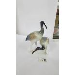 A Hungarian porcelain figure group of birds.